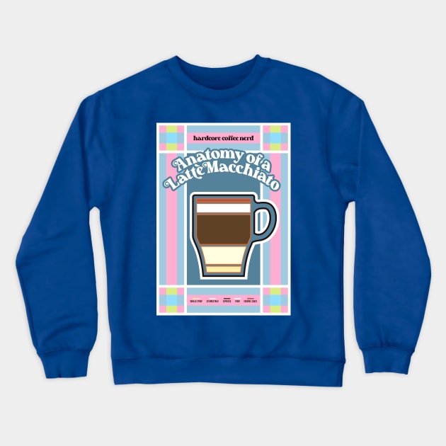 Anatomy of A Latte Macchiato - Coffee Crewneck Sweatshirt by Hardcore-Nerd